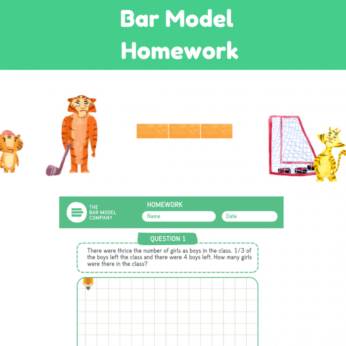 Bar Model Homework Worksheets