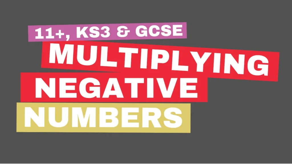 Multiplying Negative Numbers Lesson