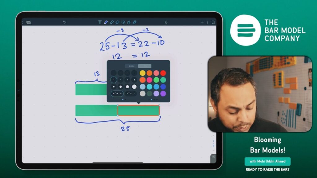 Using the Bar Model approach to understand Subtraction & Difference